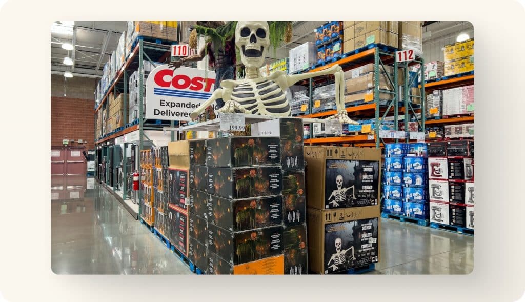 holiday packaging display
