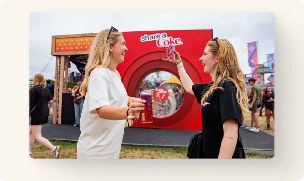 retail display coke