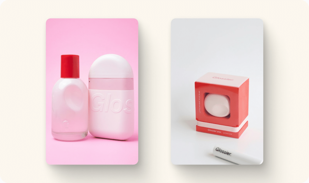 glossier packaging