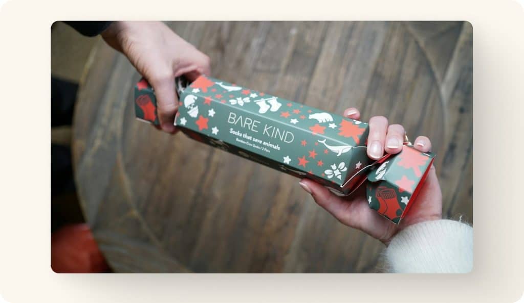 Sustainable packaging example
