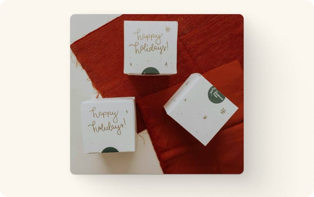 Holiday packaging examples