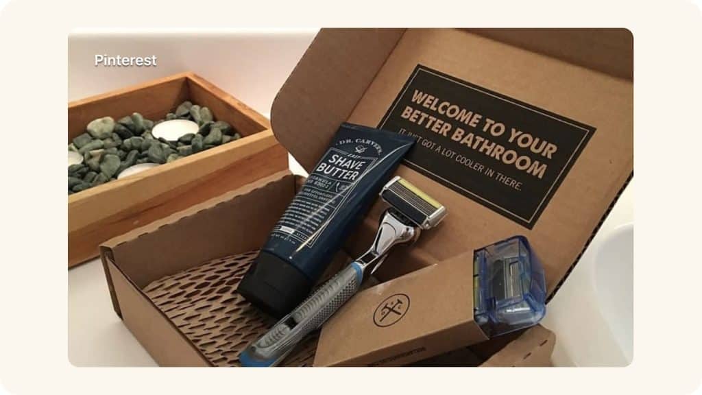 dollar shave club packaging